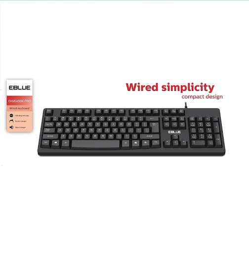 Bàn phím có dây eblue ekm046 pro game usb chính hãng