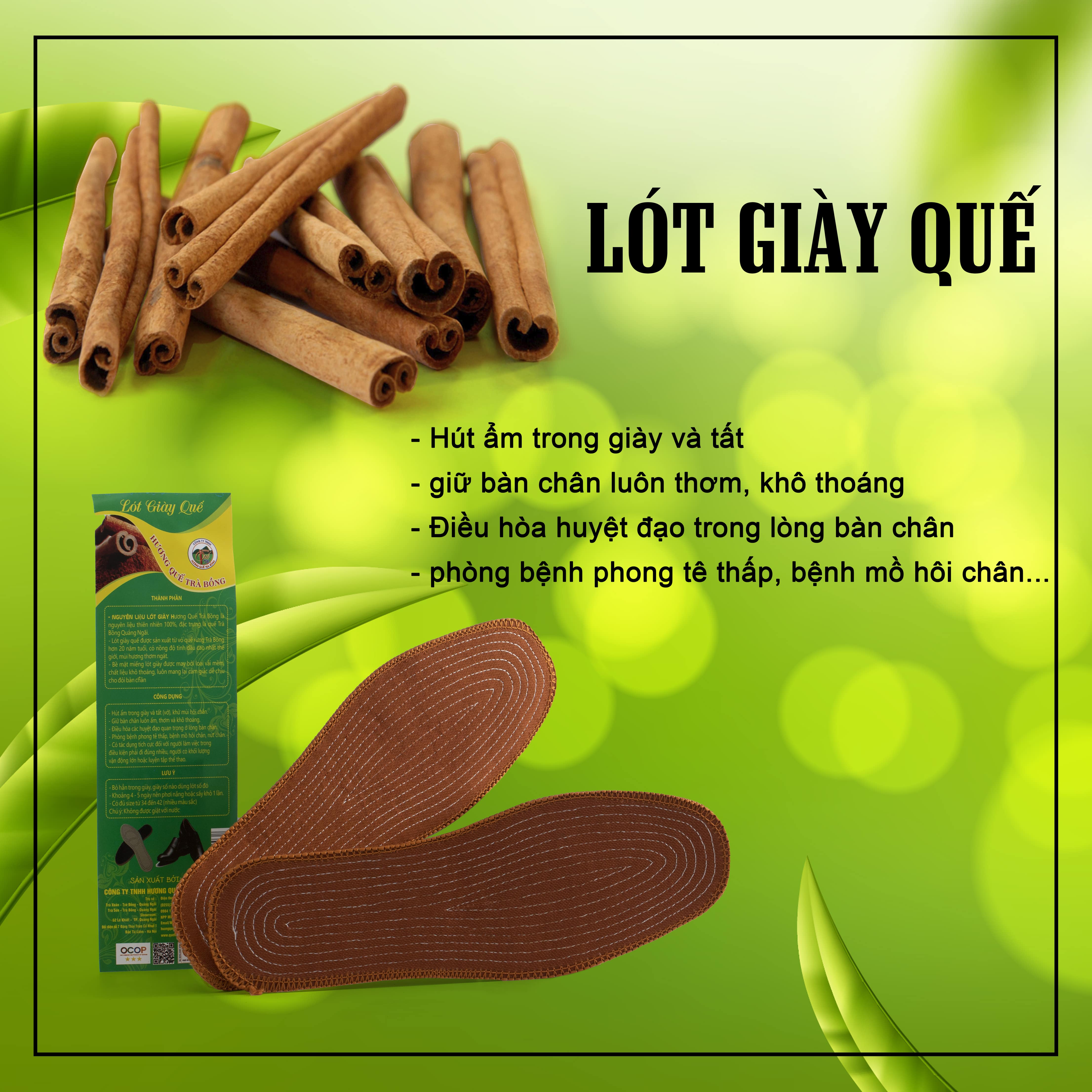 Lót Giày Quế Trà Bồng Quảng Ngãi (Size 34-45)