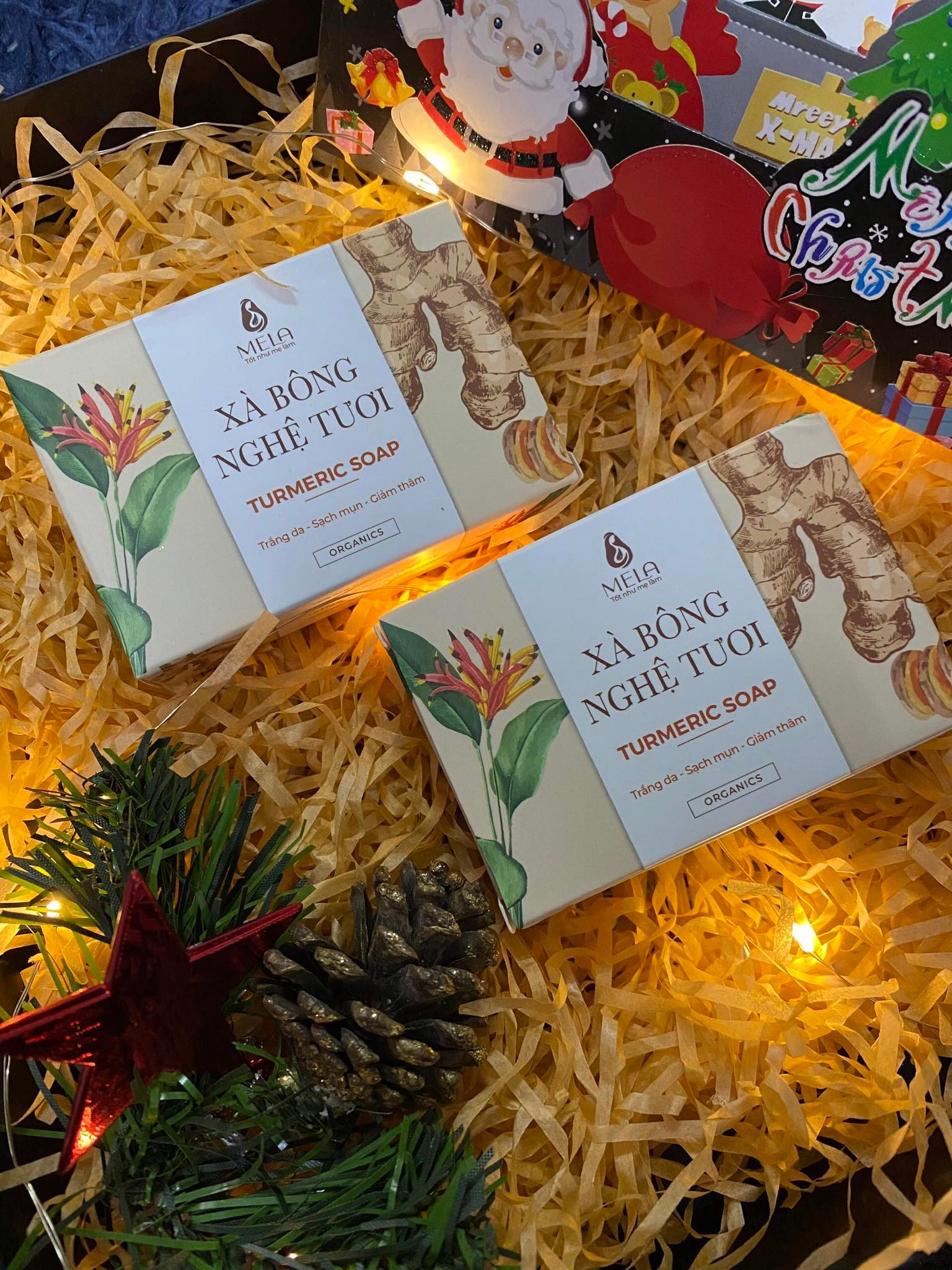 Xà bông nghệ Mela - Mua 2 tặng 1 túi tạo bọt