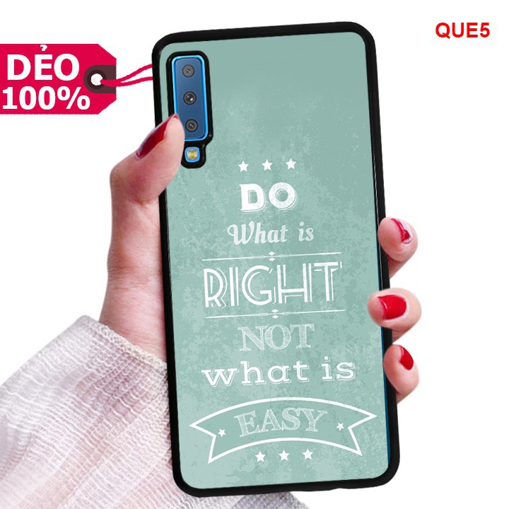 [HCM]Ốp Lựa Nhựa SAM SUNG A7 2018 TPU Dẻo In Quote Độc Đáo
