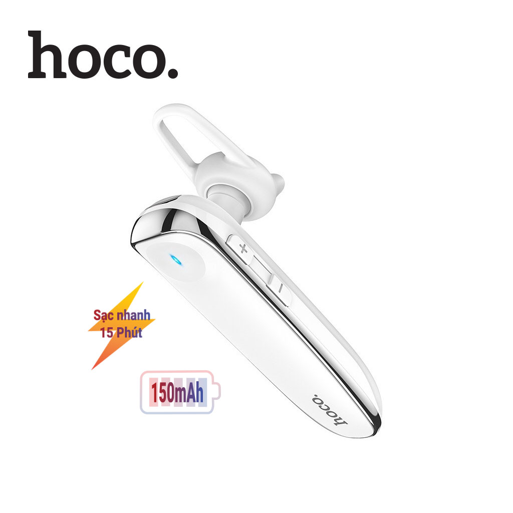 Tai nghe Bluetooth V5.0 Hoco E49 dung lượng 150mAh, điện áp DC5V hỗ trợ sạc nhanh 15 phút, sử dụng lên đến 20h, siêu nhẹ