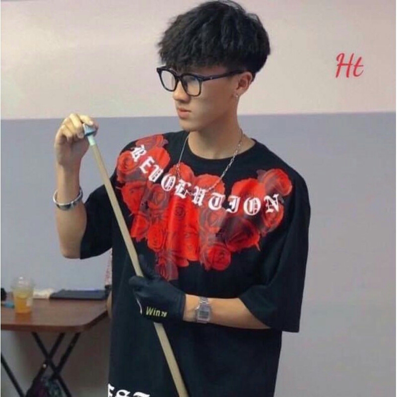Áo phông hoa Hồng to HT12 HOT 2021