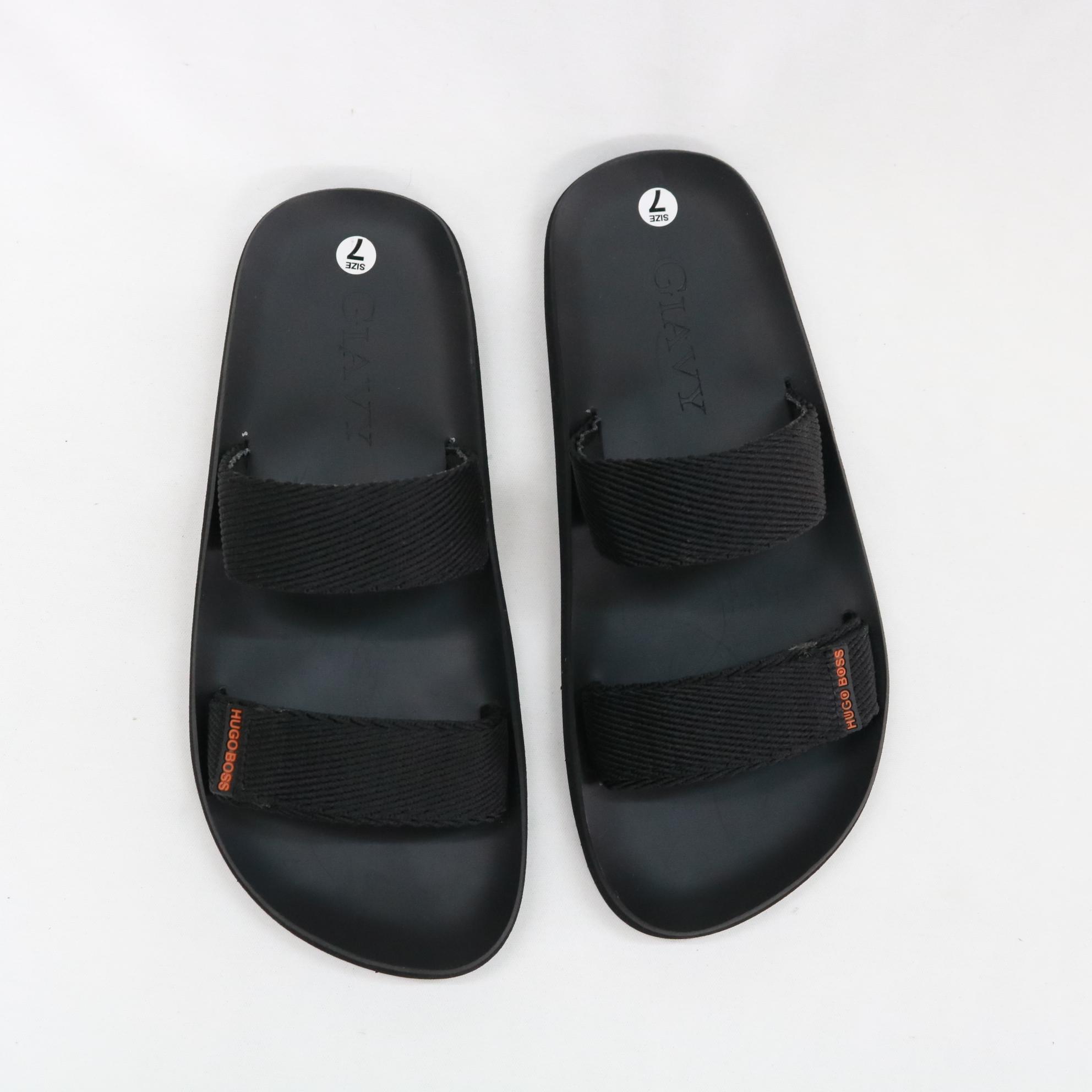 DÉP GIAVY QUAI NGANG NỮ- K474 ĐEN