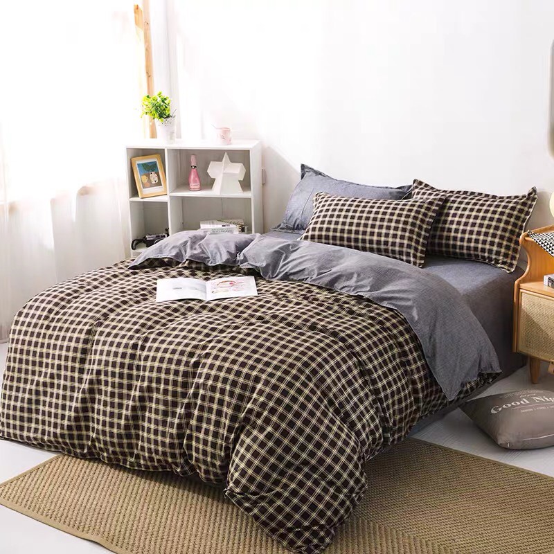(FreeShip MAX) Bộ 4 Món Chăn Ga Gối Nhập Khẩu