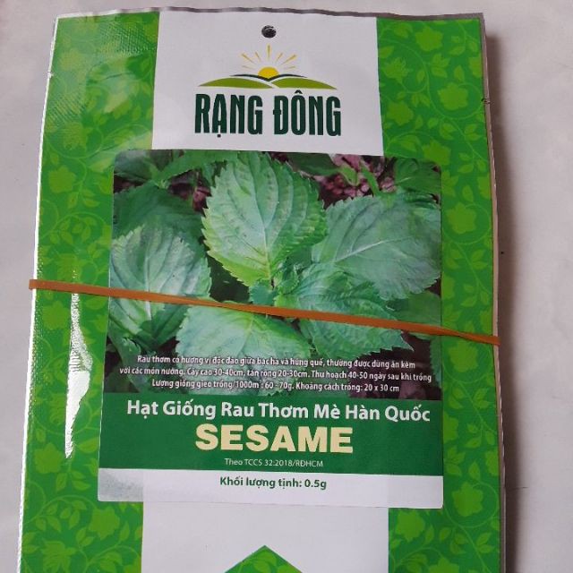 Hạt giống Mè Hàn Quốc 0.5gram