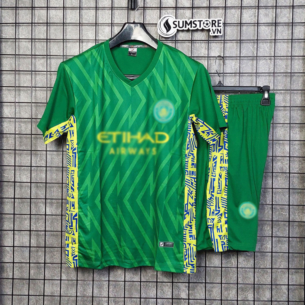 Bộ đá banh clb man-city xanh lá 2023 - đồ thể thao đá bóng nam nữ
