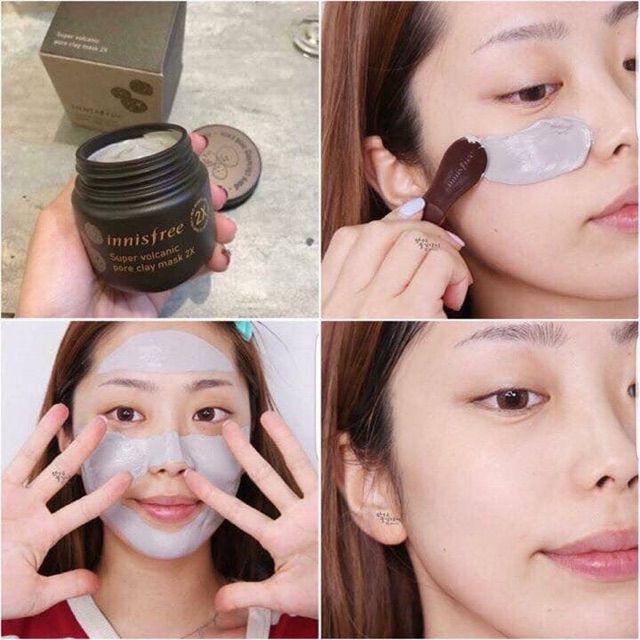 Mặt nạ đất sét Innisfree Super Volcanic Pore Clay Mask 2X