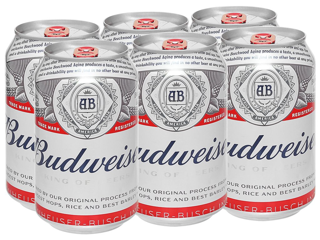 Bia Budweiser lon 330ml - Thùng 24 lon
