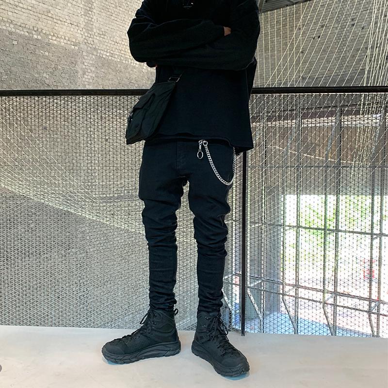 Quần Jean Nam Kèm Xích - Vải co giãn tốt