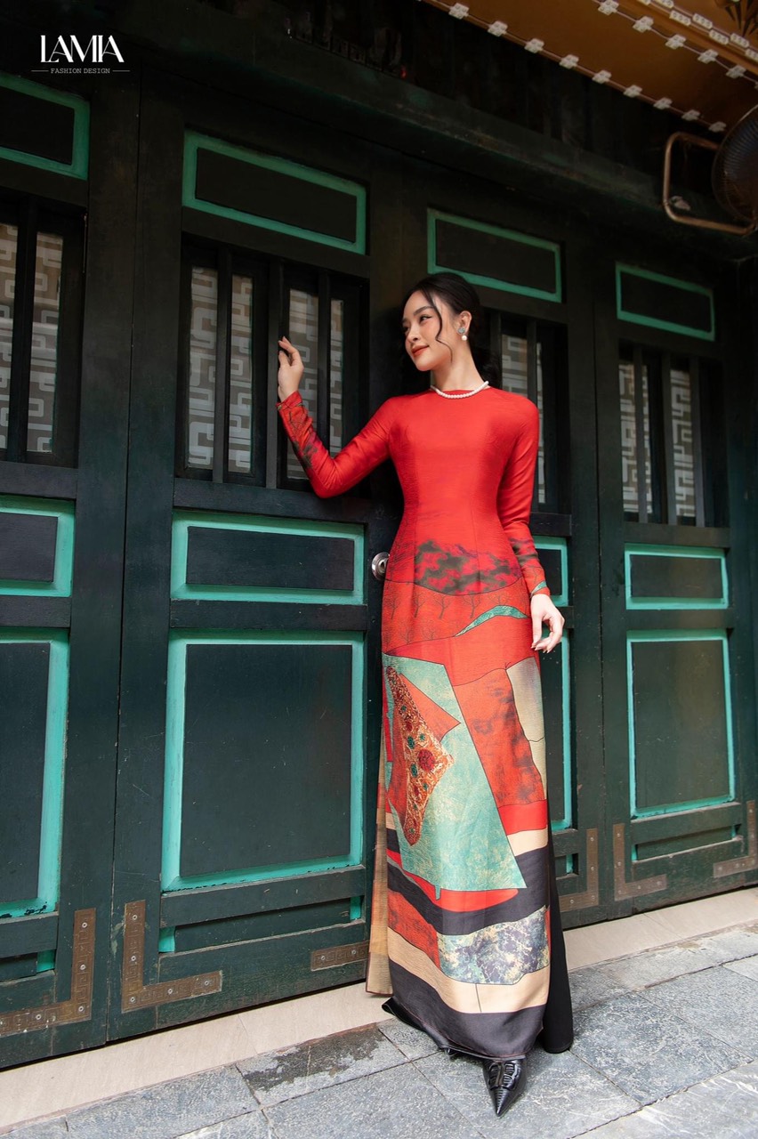 Vải may áo dài (không may sẵn ) chất lụa pháp mềm rủ mặc mát (giá cả bộ vải ) kèm ảnh thật