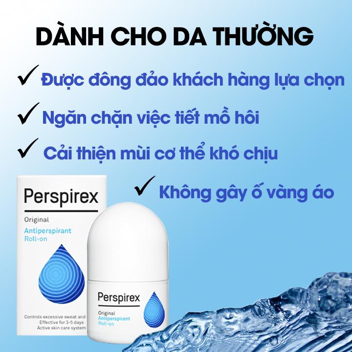 Lăn khử mùi dành cho da thường Perspirex Original 20ml