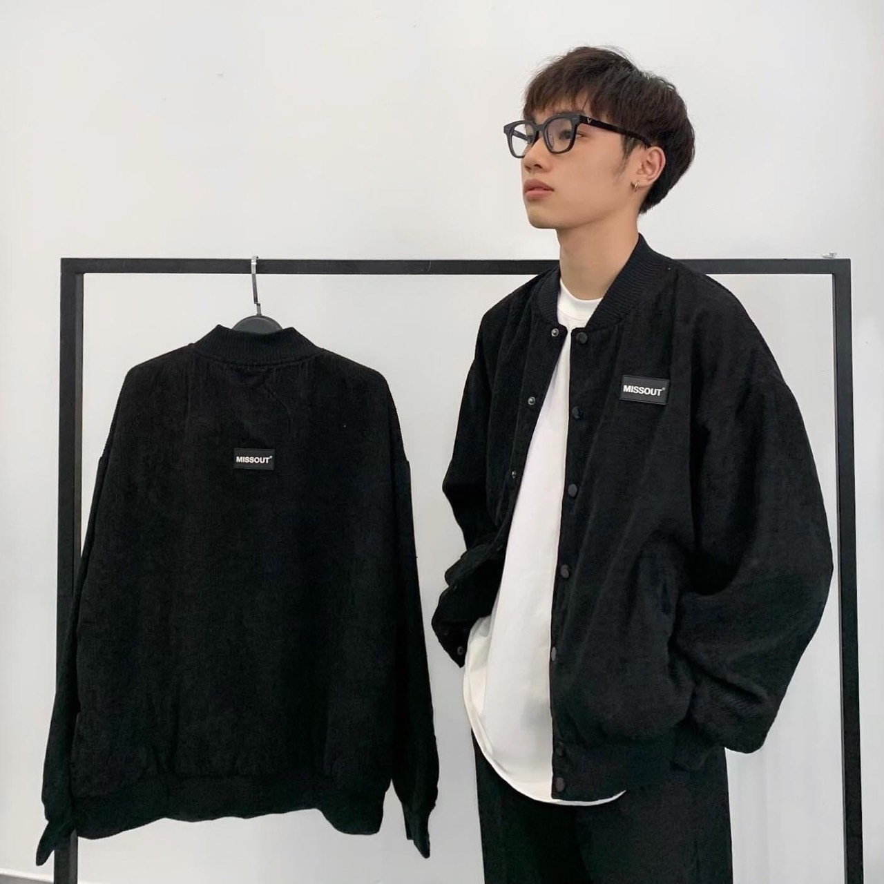 Áo khoác bomber Missout nam nữ