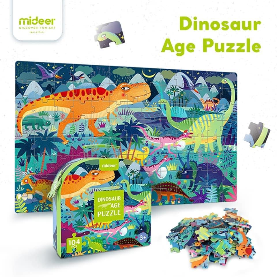GHÉP HÌNH MIDEER 104 PCS - CHỦ ĐỀ DINOSAUR