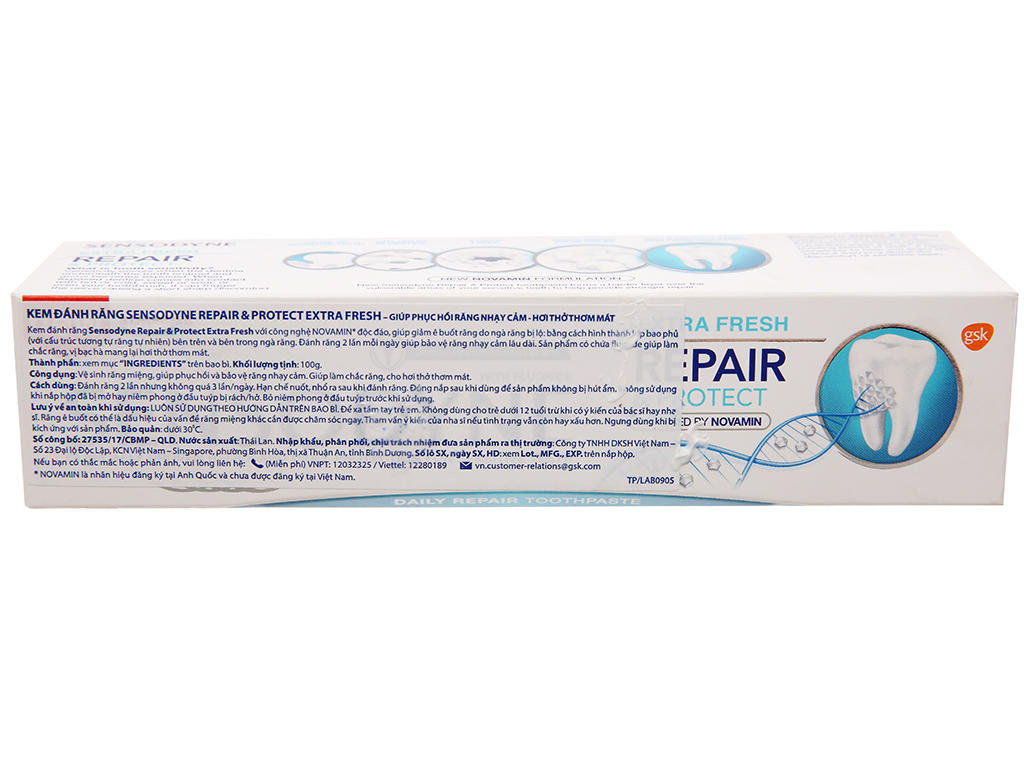 Kem đánh răng Sensodyne Repair & Protect Extra Fresh 100g