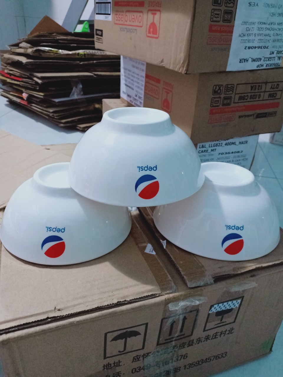 Bộ 2 Bát Tô Sứ Trắng - Quà Tặng Pepsi
