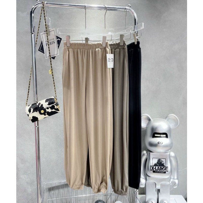 Quần Jogger Thun Tăm MIE Bo Gấu Kiểu Dáng Basic