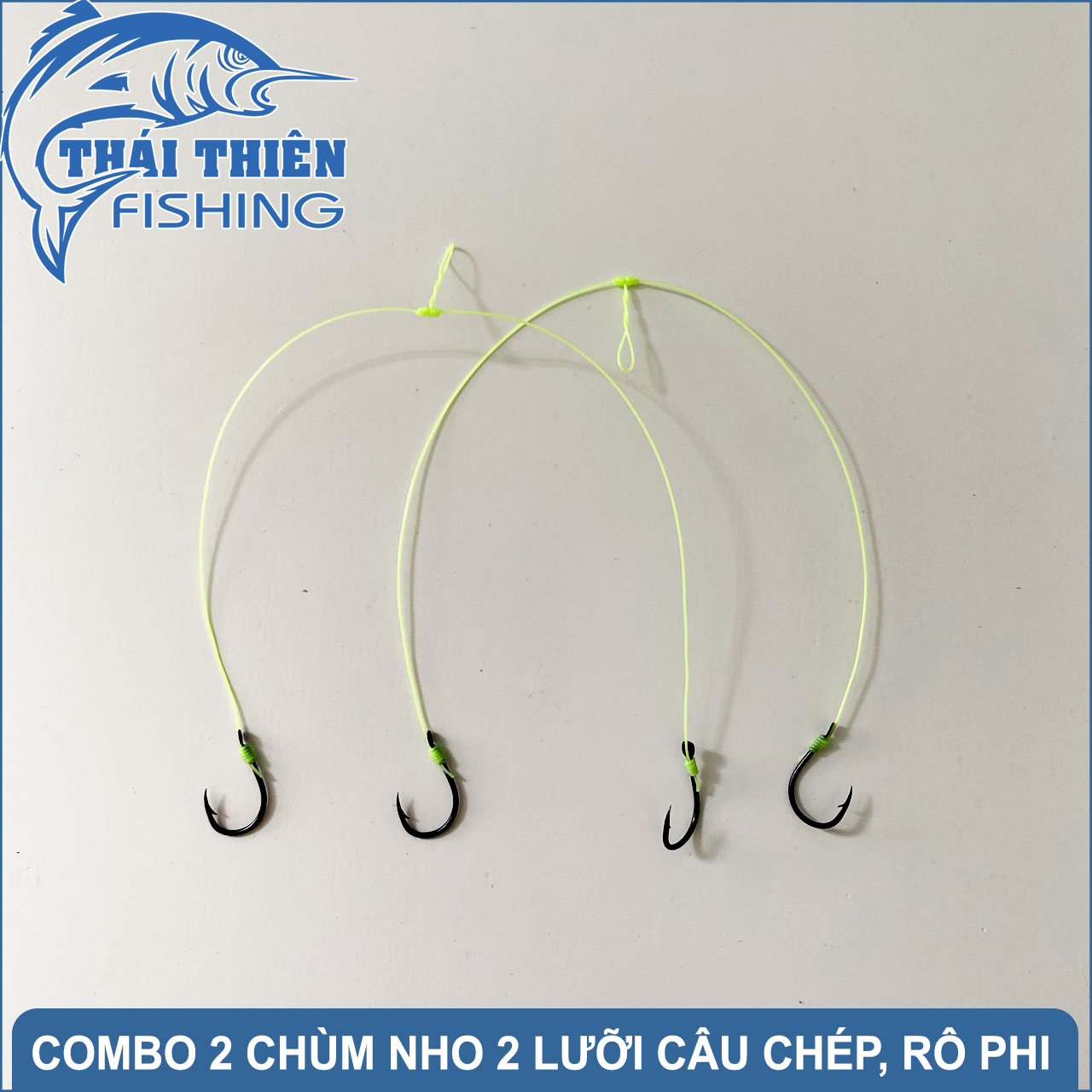 Combo 2 Chùm Nho 2 Lưỡi Chinu Dùng Câu Chép, Trê, Rô Phi