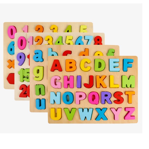 [HCM]Bảng gỗ ghép hình chữ số nổi 3D gỗ đẹp