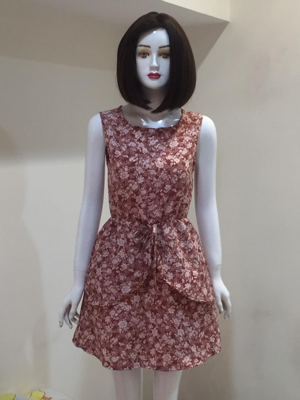 Đầm xòe nữ sát nách hợp thời trang UZU.STORE