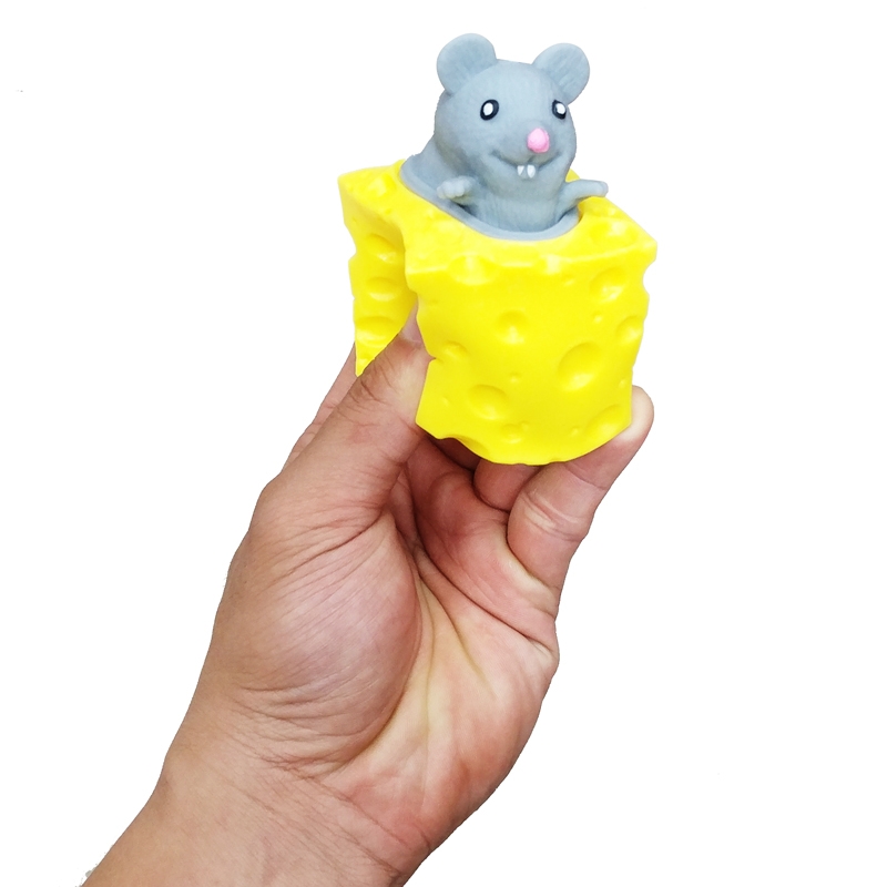 Đồ Chơi Squishy Chuột Phô Mai LU16 (Mẫu Màu Giao Ngẫu Nhiên)