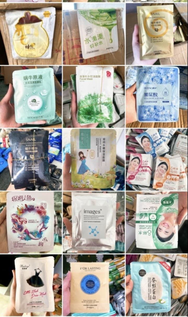 [HCM]Combo 50 mặt nạ giấy dưỡng da