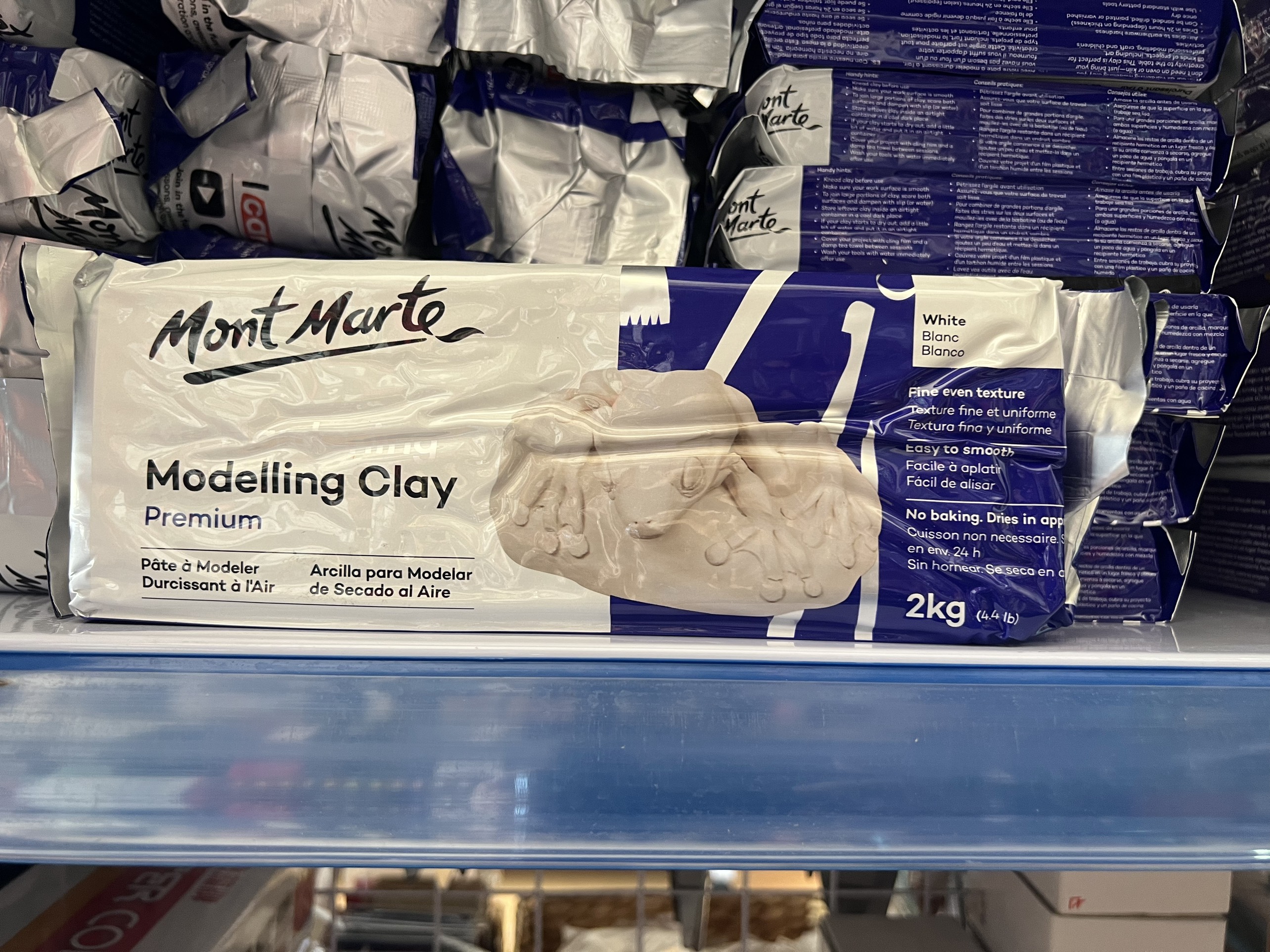 Đất sét tự khô Mont Marte White/Terra 500g/2kg
