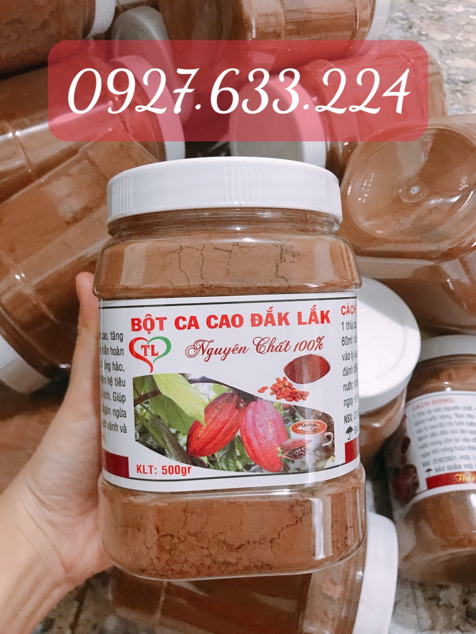 Bột Ca cao nguyên chất ĐăkLăk 500g
