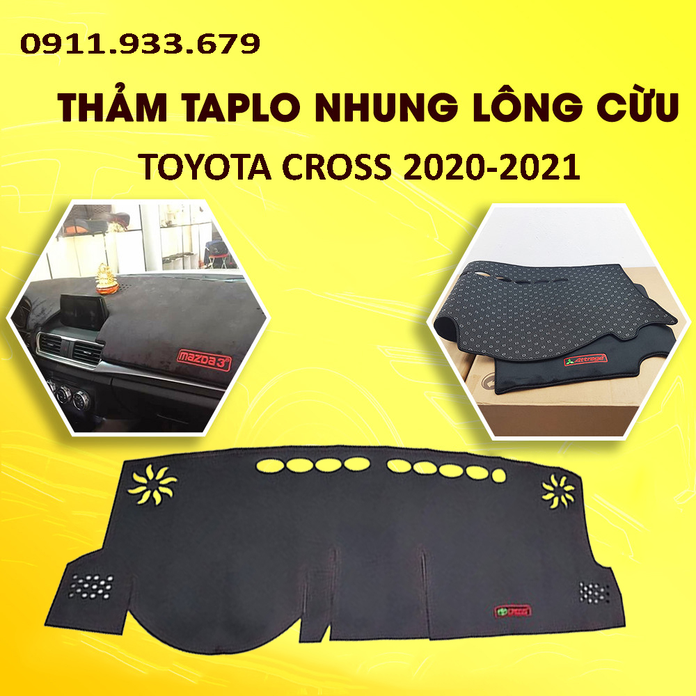 HCM- Thảm Taplo Nhung Toyota Cross 2020