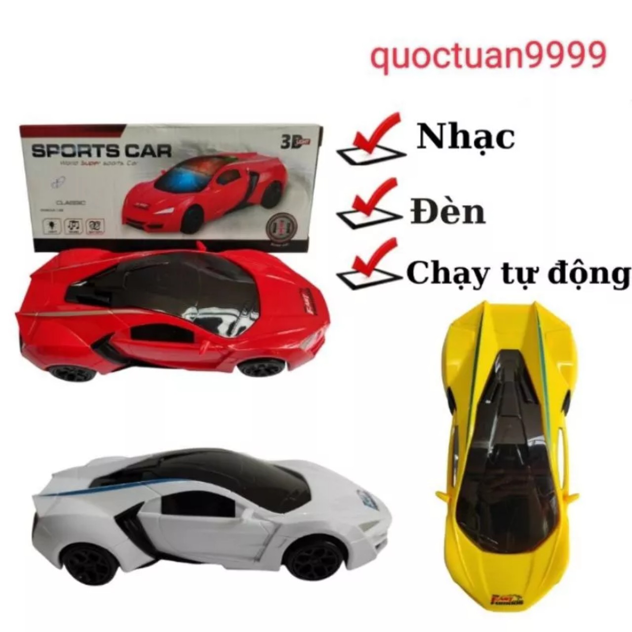 The Toy Car Has Music and Lights