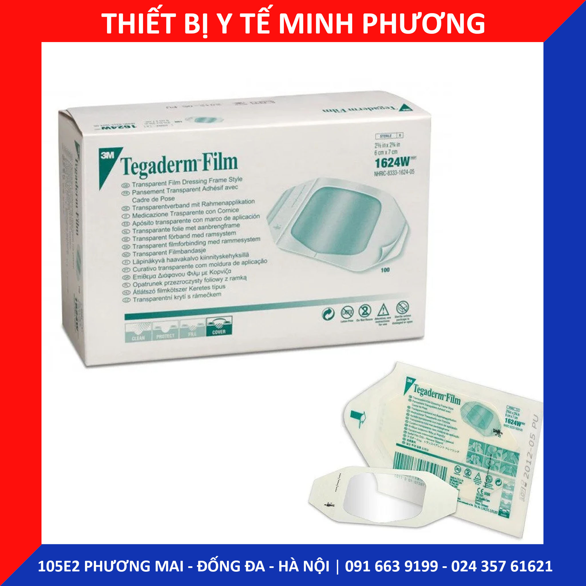 Miếng dán trong suốt Tegaderm 3M