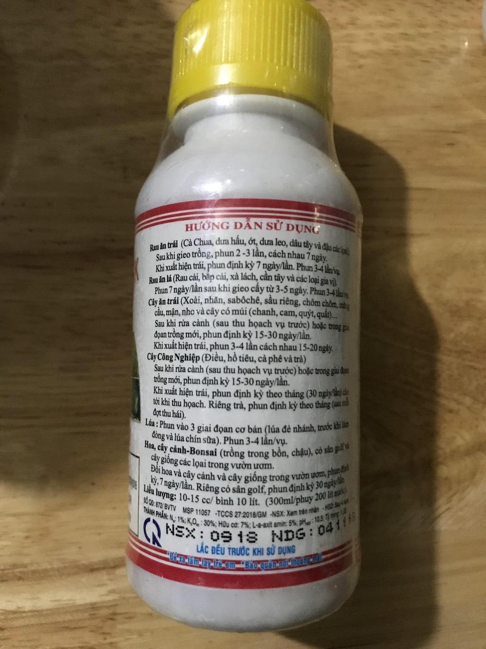 Phân bón lá Amino Kali 100ml