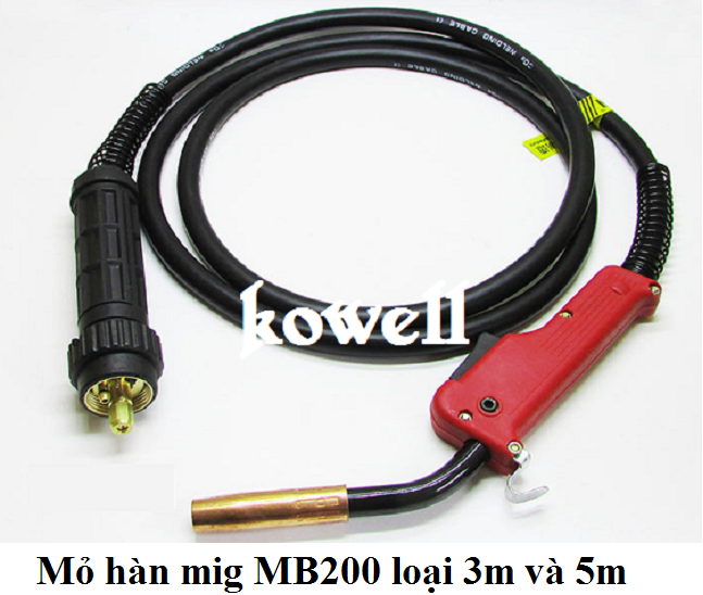 Mỏ hàn mig MB200 dài 5 mét