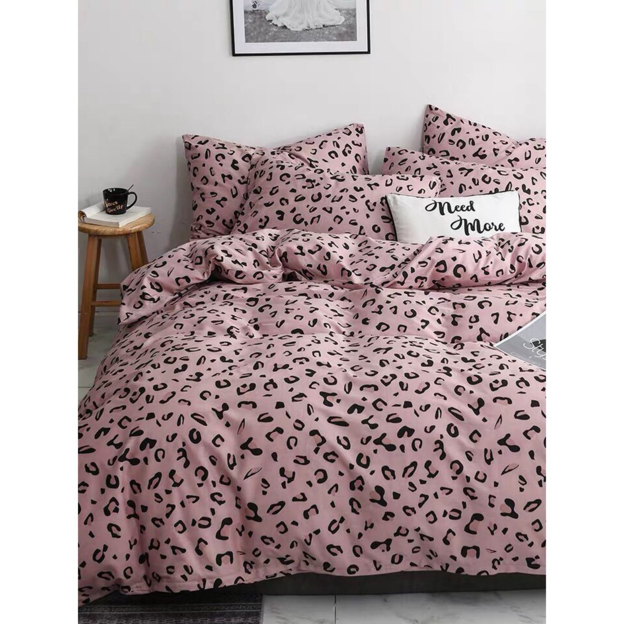 (vỏ chăn mỏng không có ruột) 🏵️ Bộ 5 Món Vỏ Chăn Ga Gối Coton poly cao cấp 🏵️ (mền mỏng có khóa kéo) [Kẻ BBR]