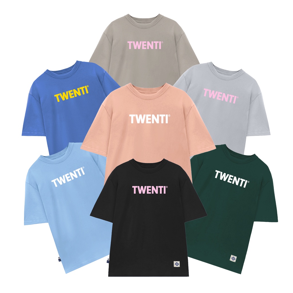 [Nhập Lazxuhuong03 - Giảm 40k/299k]ÁO THUN TWENTI COTTON FORM OVERSIZE ĐƠN GIẢN