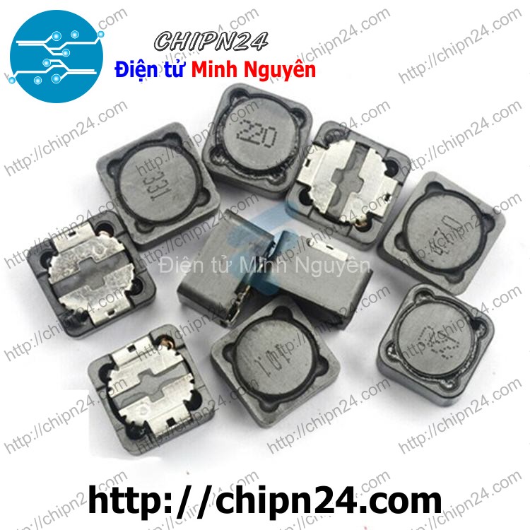 [3 cái] (K220) Cuộn Cảm Dán CD127 100uH [101] [SMD Dán] - HH002269
