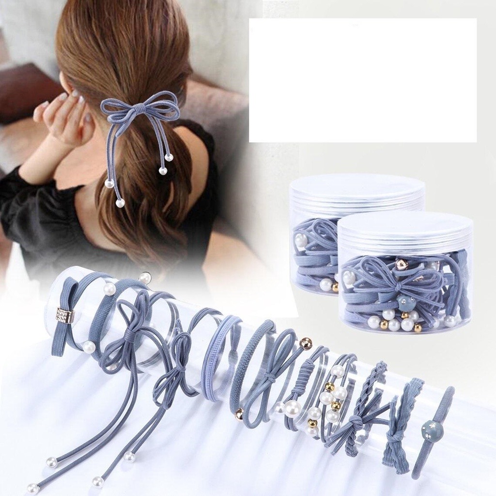 Hộp 12 Dây Buộc Tóc Hàn Quốc Siêu Xinh