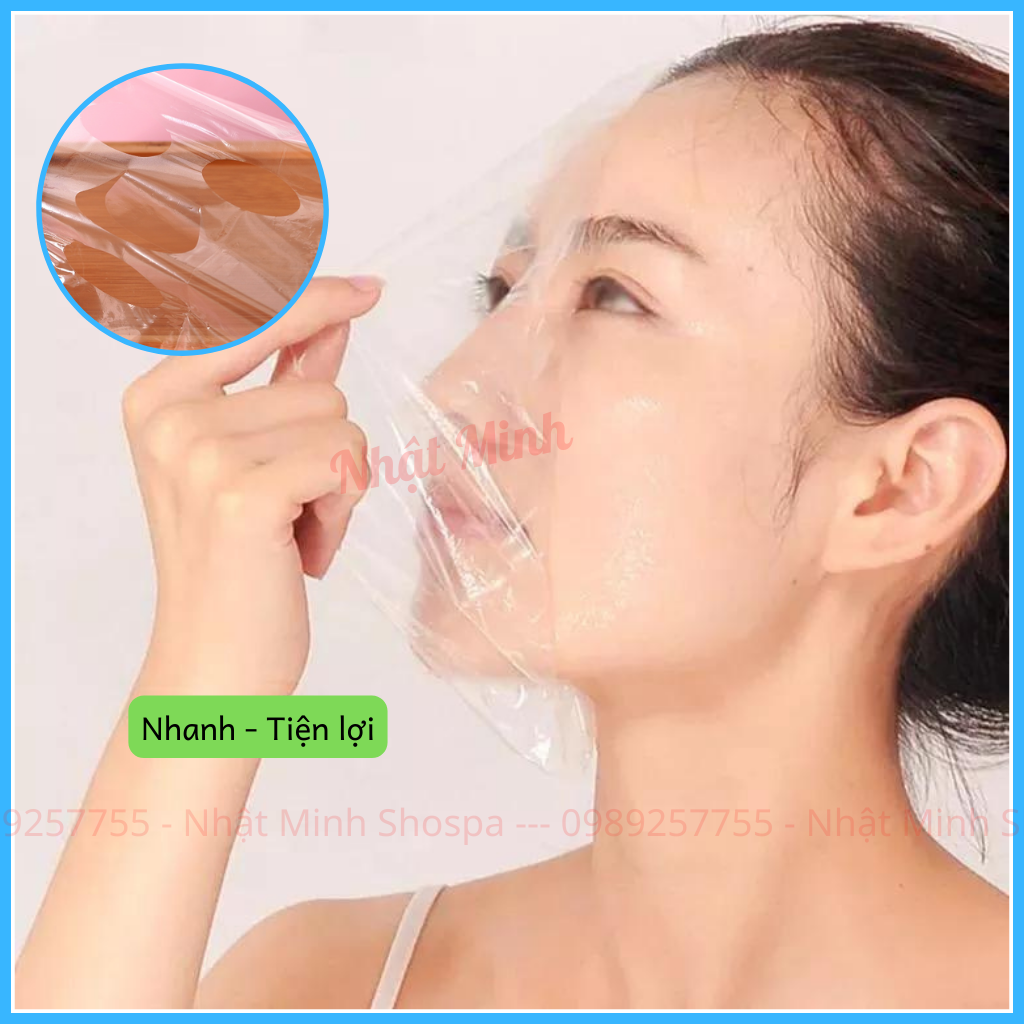 Mặt nạ ủ tê | Nilon ủ tê mặt dạng miếng, gói 100 miếng