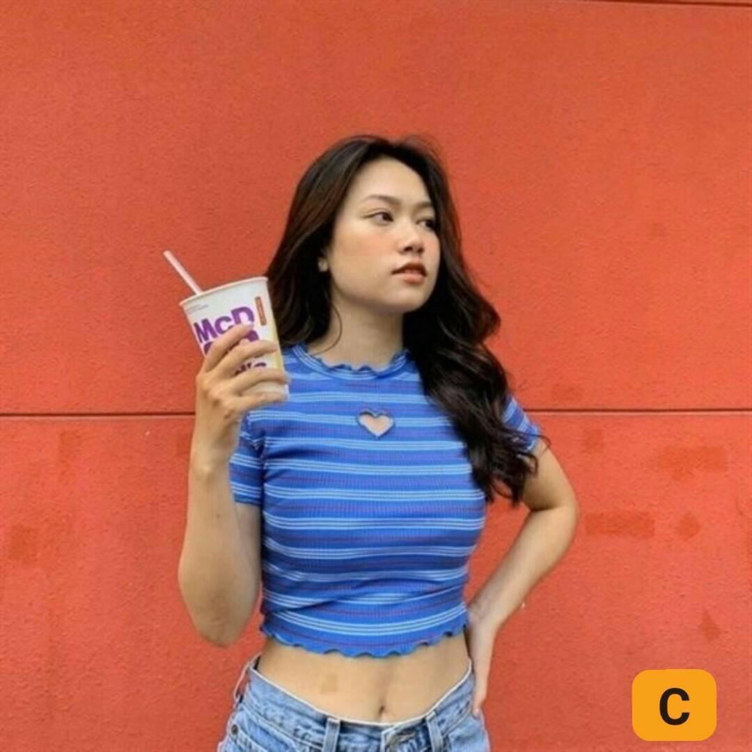 [HCM]Áo croptop khoét tim