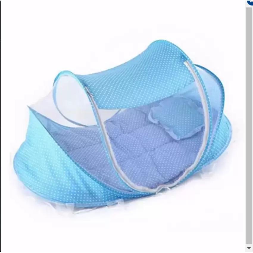 Nệm mùng di động cỡ đại cho bé ( Màu Xanh )