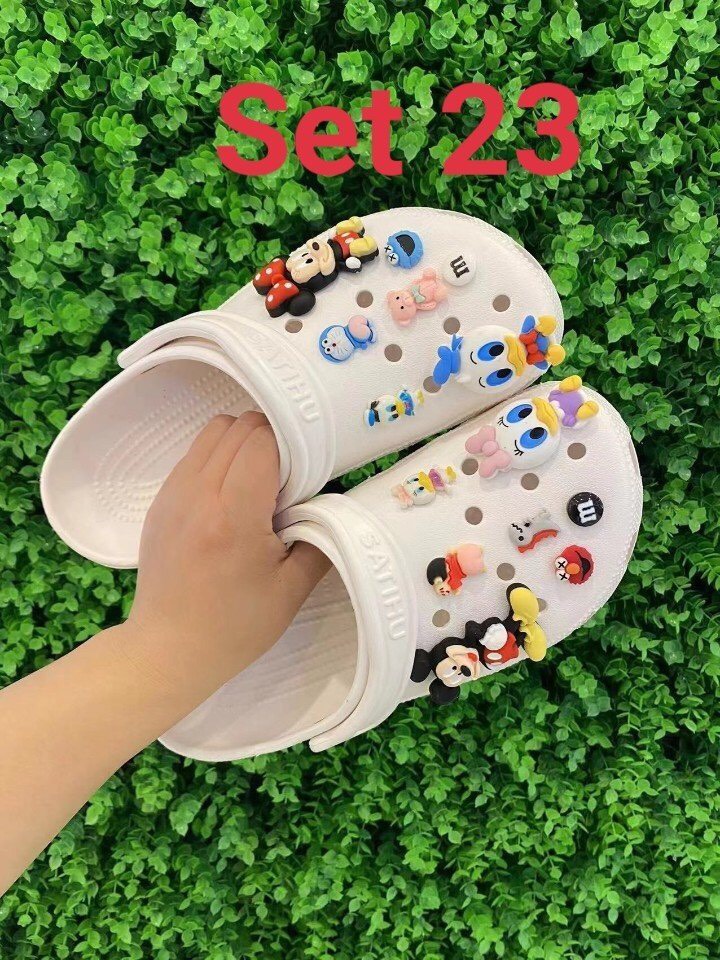 Charm, jibit mới, chuyên gắn giày dép crocs, bán theo set - PB248