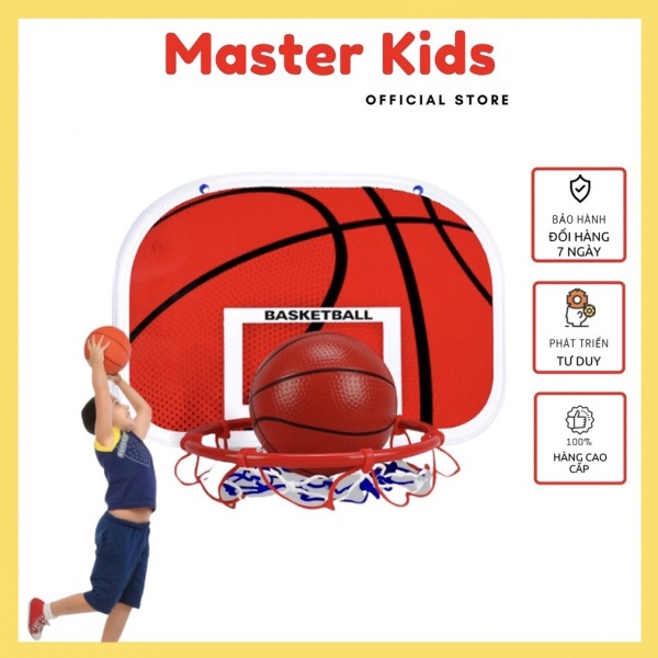 Đồ chơi bóng rổ Mini treo tường ⚡ PHÁT TRIỂN CHIỀU CAO ⚡Ngay tại nhà cho Trẻ 1-12 tuổi MasterKids