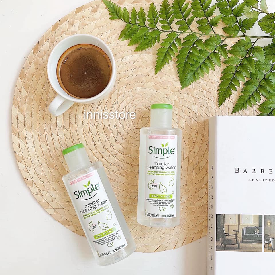 Nước Tẩy Trang Simple Micellar Water 200ml