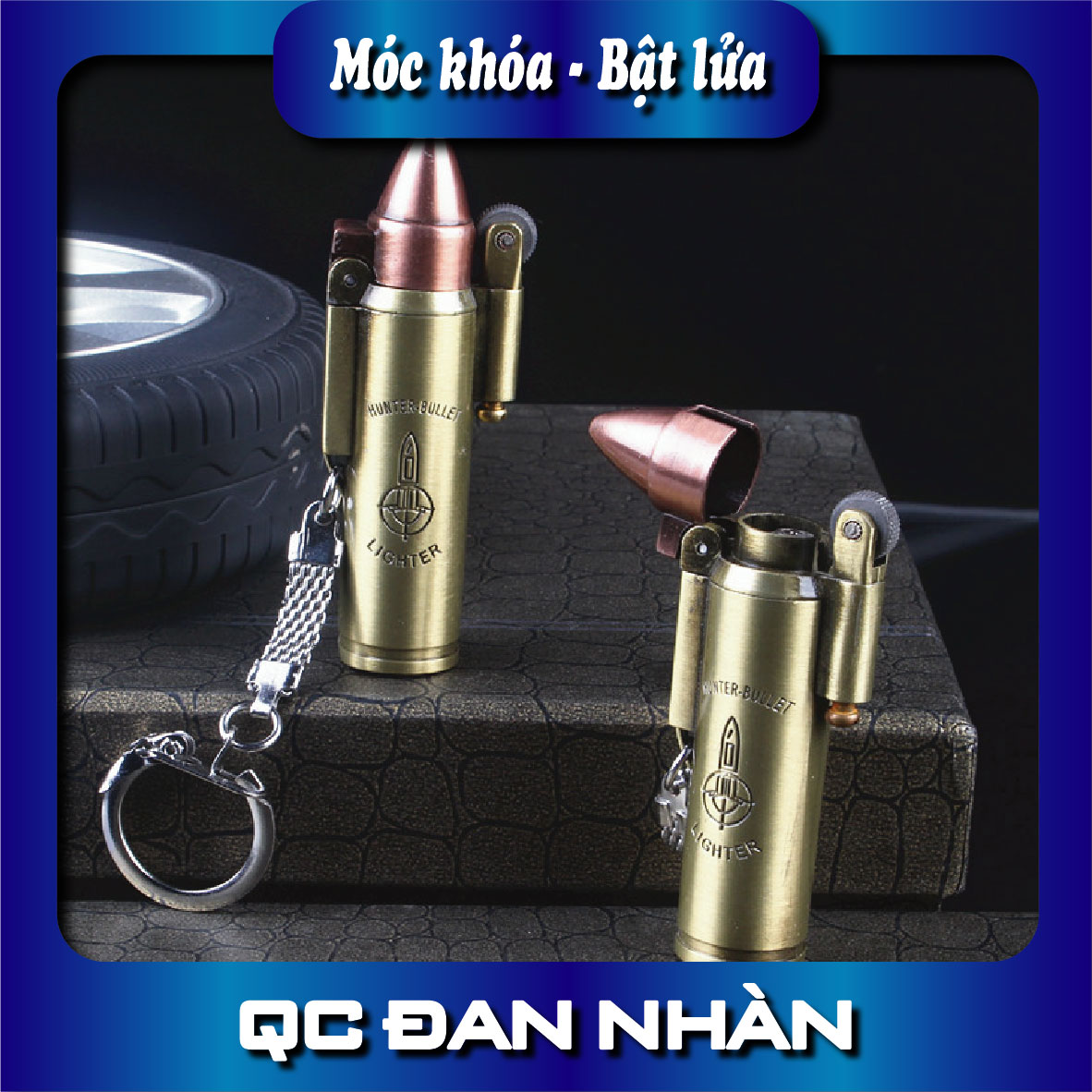 Bật lửa hình viên dan - Móc khóa hình viên dan