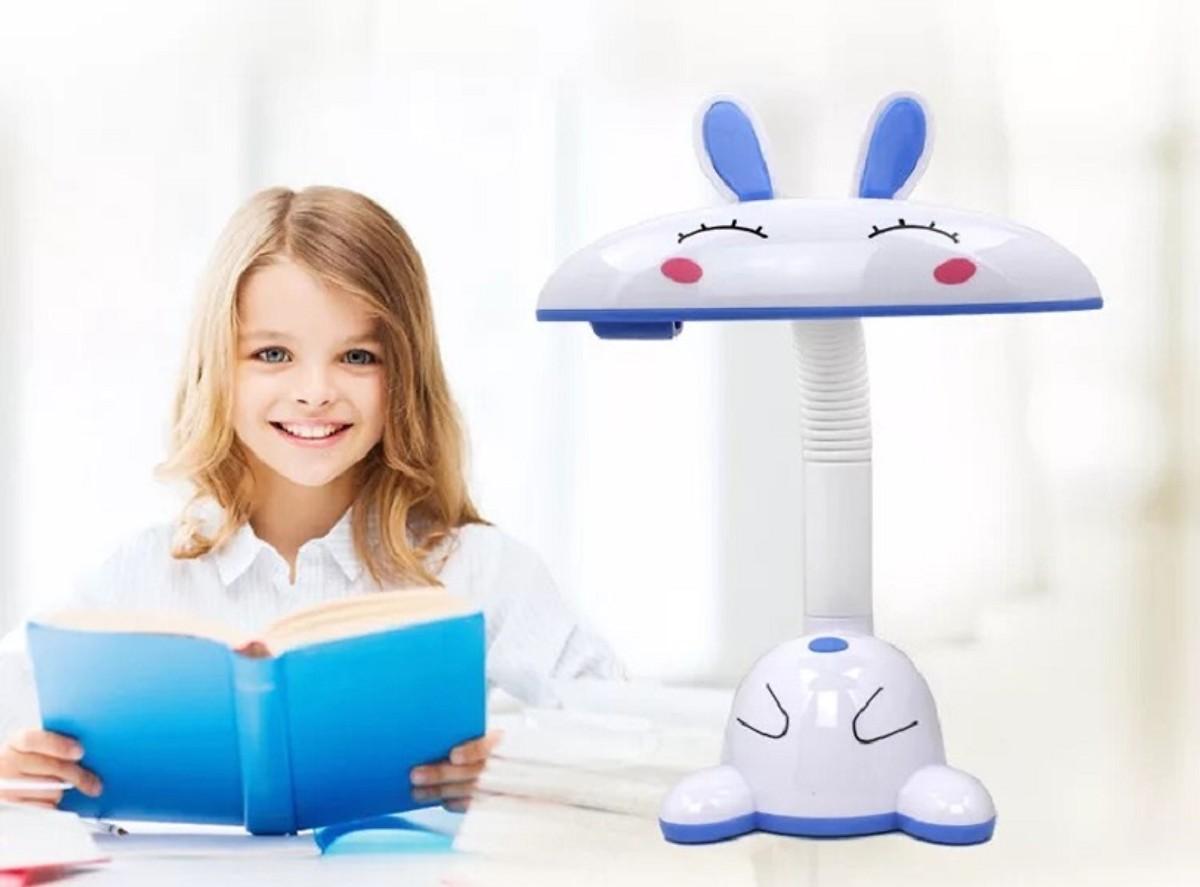 Đèn Bàn Học Sinh Chống Cận Hình Thỏ Ngộ Nghĩnh - Giao Màu Ngẫu Nhiên , đèn học hình thỏ chống cận , ĐÈN HỌC HÌNH THỎ CHO BÉ , Đèn Học Chống Cận Có Khay Cắm Bút Hình Thỏ Cho Bé