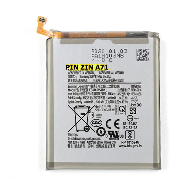 Pin thay thế cho samsung galaxy A71