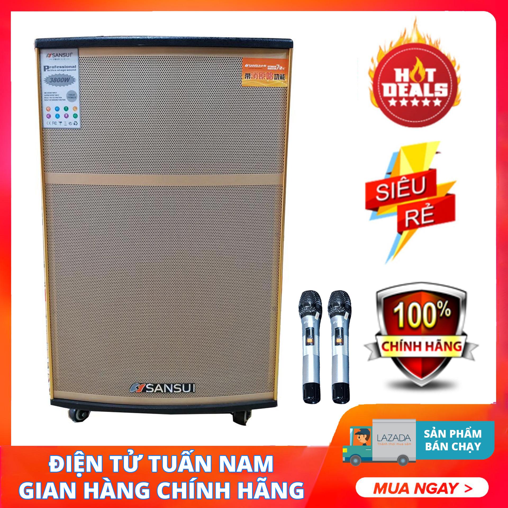 [Trả góp 0%]Loa kéo di động SANSUI SA4-15 (4.5 tấc) - Model mới nhất 2018