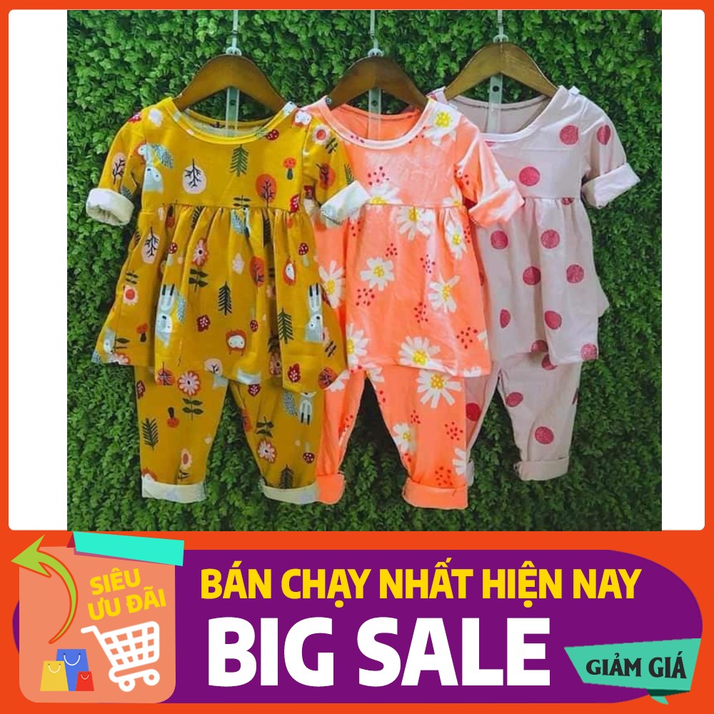 Đồ bộ tay dài  cho bé gái cực xinh -chat để chọn size