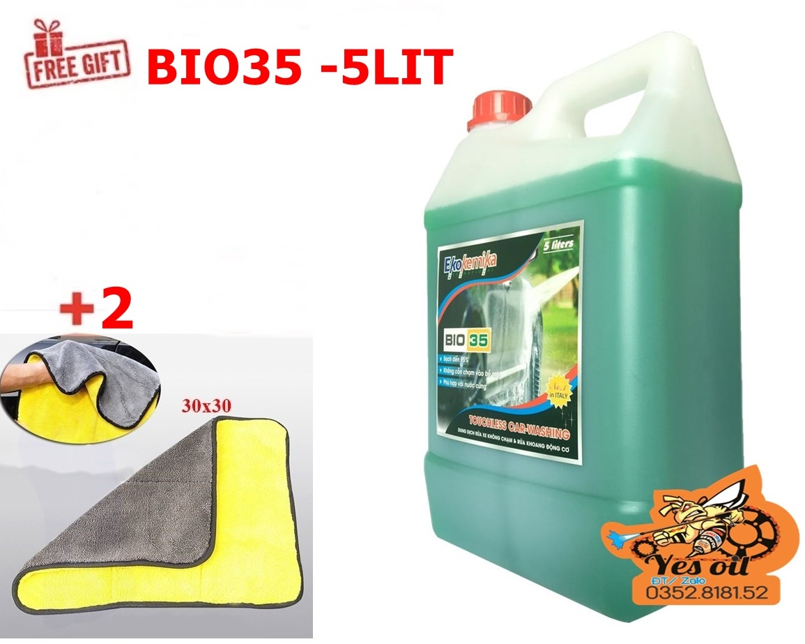 [HCM]Dung dịch rửa xe không chạm BIO35 5LIT