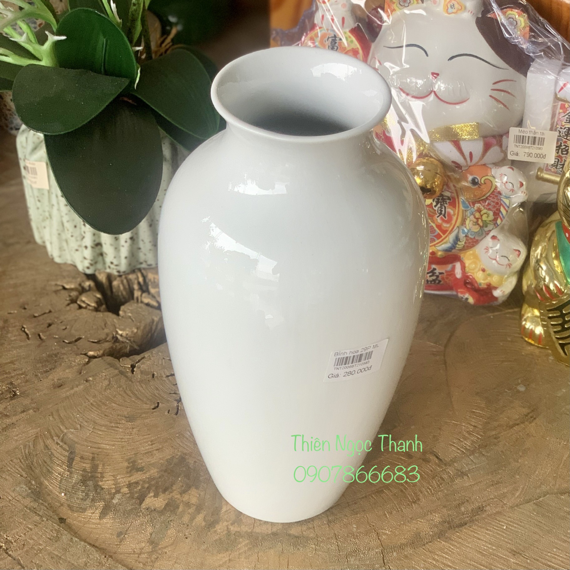 Bình Gốm, Lọ bình hoa hiện đại, Cắm hoa decor đẹp- gốm Mình Long