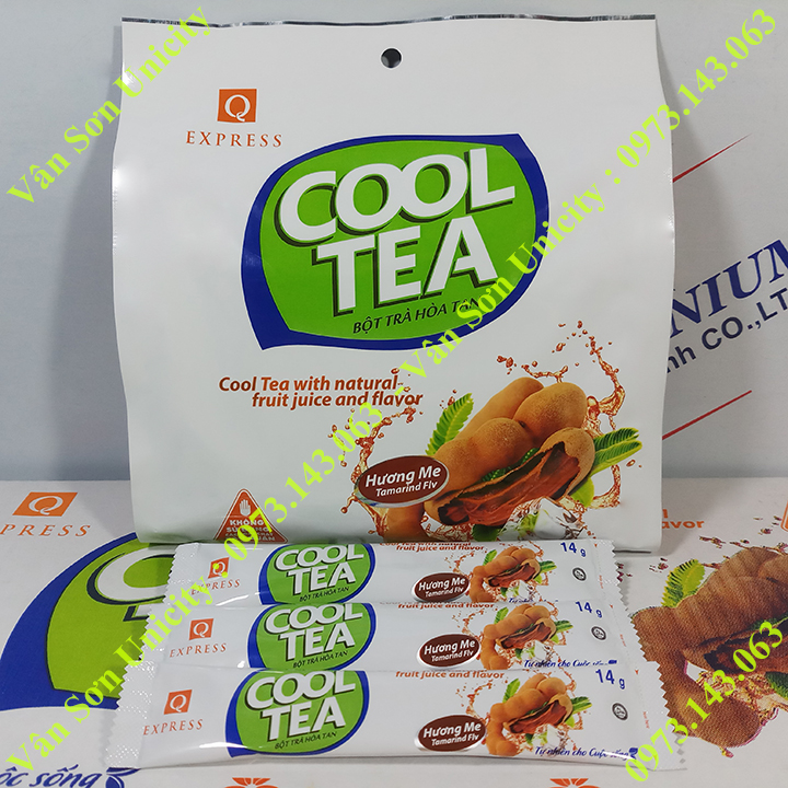 Trà Me Trần Quang bịch 336g 24 gói dài 14g Cool Tea Tamarind Flavor